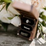 wedding photography wedding rings white flowers roses ring box new hampshire