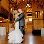 wedding photography bride and groom first dance barn at bull meadow concord new hampshire wedding venue