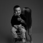 black and white childhood family photography portrait studio conord new hampshire brother sister backdrop