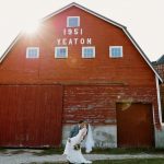 wedding photography black and white bride and groom windmills holding hands old truck yeaton family farm new hampshire flowers sunset golden hour red barn dip
